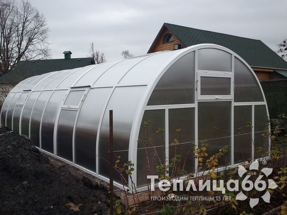 Теплица АгроПрофиль+ Малая фермерская, ширина 4м.